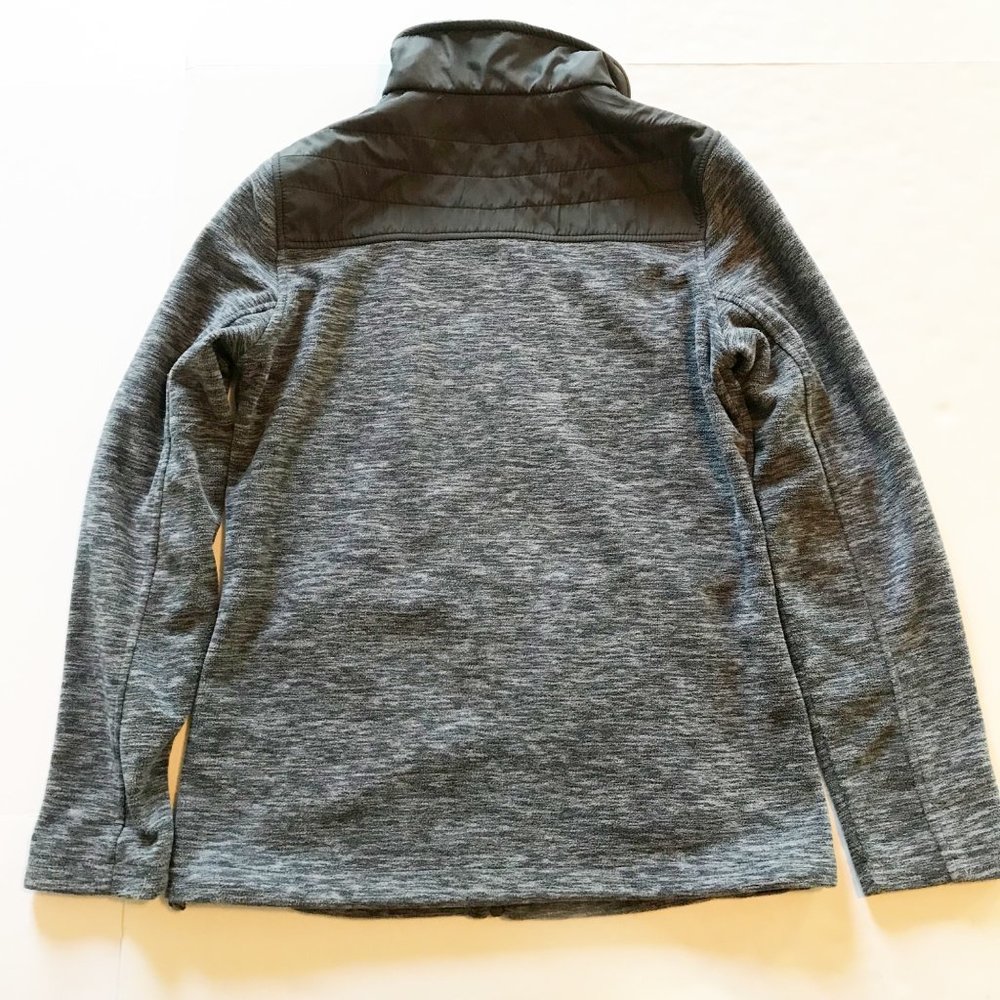 NEW BALANCE Gray Fleece Zip Up Athletic Workout Jacket Womens Small - Picture 4 of 10